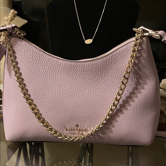 Kate Spade Lavender Shoulder Bag with Gold Chain - Picture 1 of 10